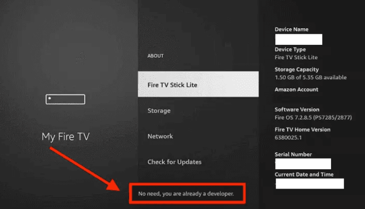 Step 6: Now you will see this message at the bottom saying "No need, you are already a developer". So stop clicking then